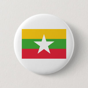 Myanmar Flag Ronde Button 5,7 Cm