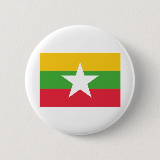 Myanmar Flag Ronde Button 5,7 Cm (Voorkant)