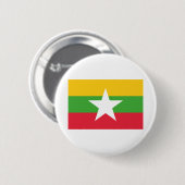 Myanmar Flag Ronde Button 5,7 Cm (Voorkant /achterkant)