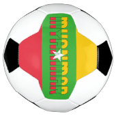Myanmar Flag Schattig Patriotic Voetbal (Gedraaid)