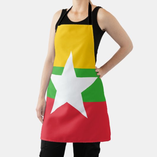 Myanmar Flag Schort (Insitu)