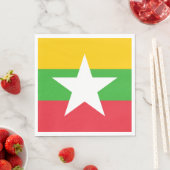 Myanmar Flag Servet (Insitu)