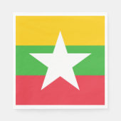 Myanmar Flag Servet (Voorkant)