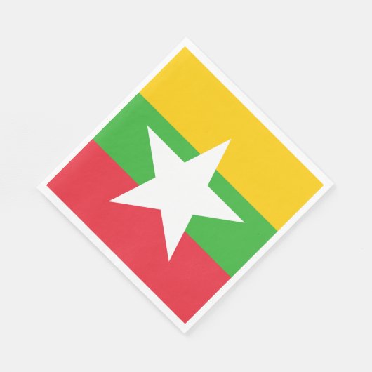 Myanmar Flag Servet (Hoek)