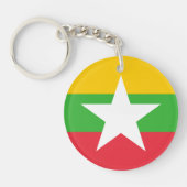 Myanmar Flag Sleutelhanger