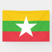 Myanmar Flag Spandoek (Horizontaal)