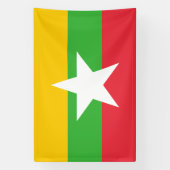 Myanmar Flag Spandoek (Verticaal)