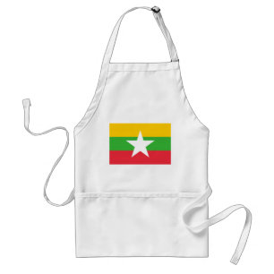 Myanmar Flag Standaard Schort