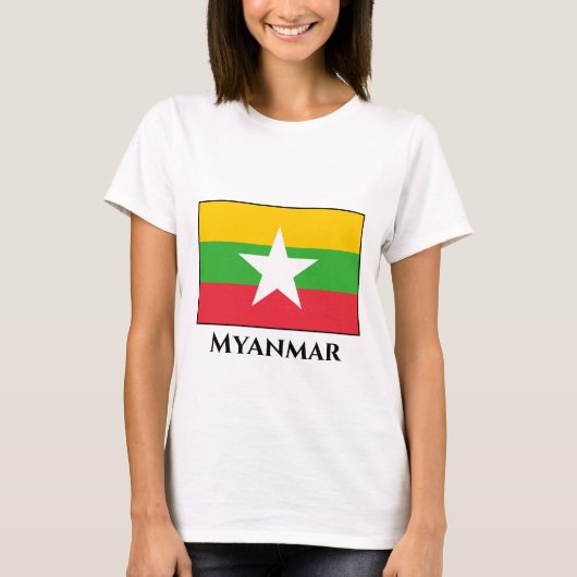 Myanmar Flag T-shirt (Voorkant)