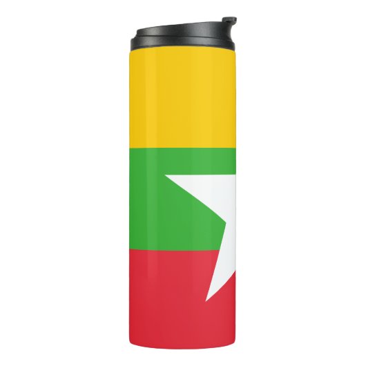 Myanmar Flag Thermosbeker (Gedraaid links)