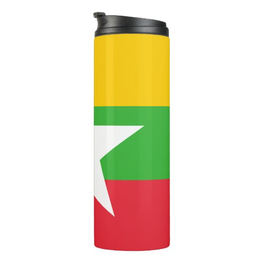 Myanmar Flag Thermosbeker (Geroteerd rechts)