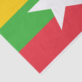 Myanmar Flag Tissuepapier (Detail)