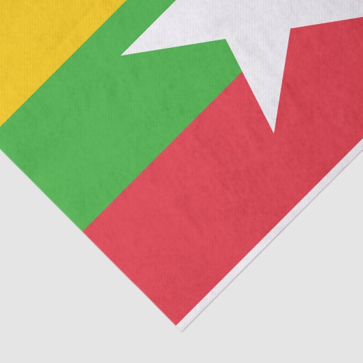 Myanmar Flag Tissuepapier (Detail)