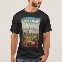 Myanmar Illustratie Reis Kunst Vintage