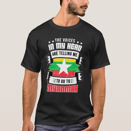 Myanmar in mijn hoofd t-shirt (Voorkant)