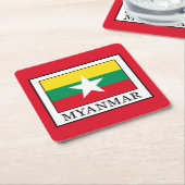 Myanmar Kartonnen Onderzetters (Schuin)