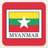 Myanmar Kartonnen Onderzetters (Voorkant)
