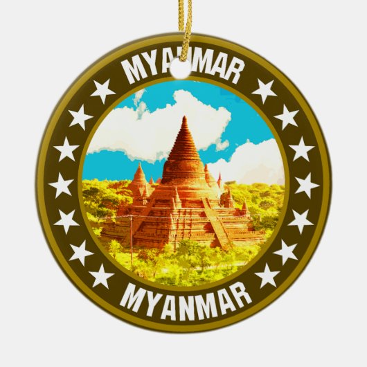 Myanmar Keramisch Ornament (Voorkant)