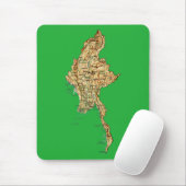 Myanmar Map Mousepad Muismat (Met muis)