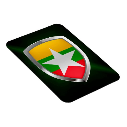 Myanmar Metallic Emblem Magneet (Rechterzijde)