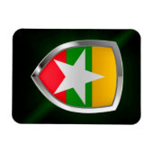 Myanmar Metallic Emblem Magneet (Horizontaal)