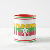 Myanmar National Flag Patriotic Coffee Mok (Midden)