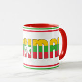 Myanmar National Flag Patriotic Coffee Mok (Voorkant rechts)