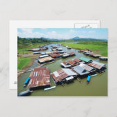 Myanmar Raft Briefkaart (Voorkant / Achterkant)