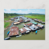 Myanmar Raft Briefkaart (Voorkant)