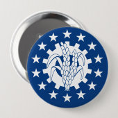 Myanmar Ronde Button 4,0 Cm (Voorkant /achterkant)