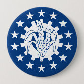 Myanmar Ronde Button 4,0 Cm (Voorkant)