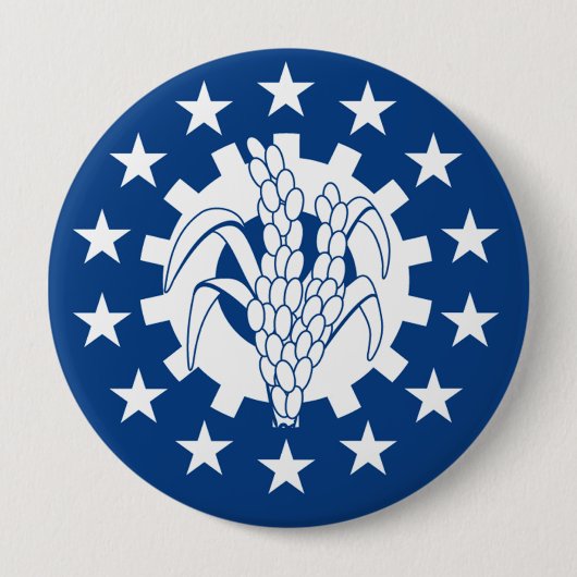 Myanmar Ronde Button 4,0 Cm (Voorkant)