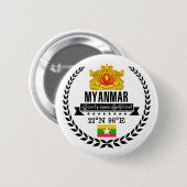 Myanmar Ronde Button 5,7 Cm (Voorkant /achterkant)