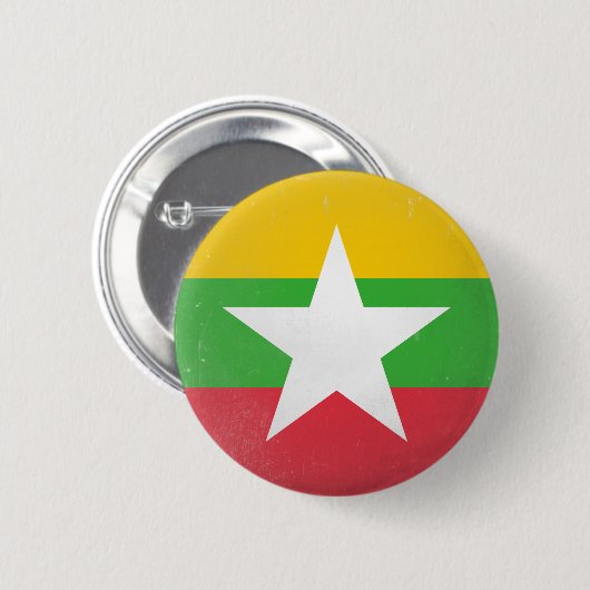 Myanmar Ronde Button 5,7 Cm (Voorkant /achterkant)