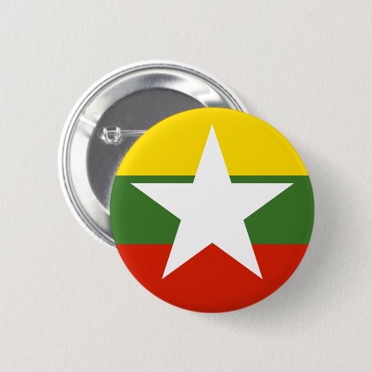 myanmar ronde button 5,7 cm (Voorkant /achterkant)