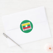 Myanmar Ronde Sticker (Envelop)