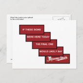 Myanmar-Shave - geactualiseerd Birma-Shave Briefkaart (Voorkant / Achterkant)