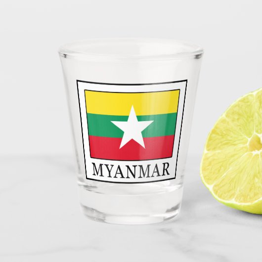 Myanmar Shot Glas (Voorkant)