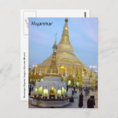myanmar shwedagon briefkaart (Voorkant / Achterkant)