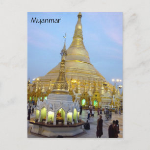 myanmar shwedagon briefkaart