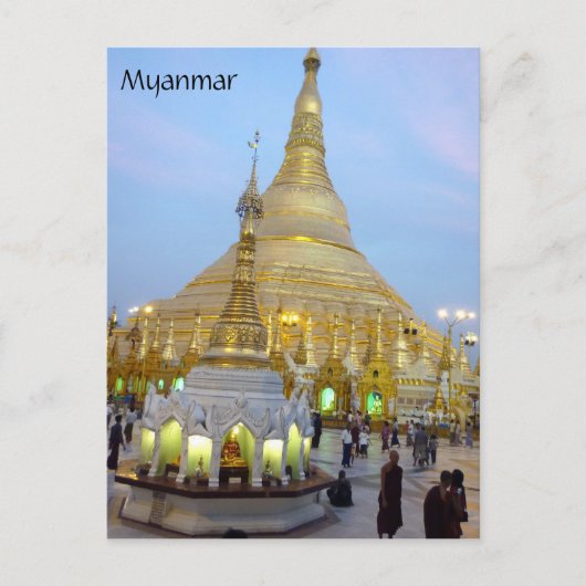 myanmar shwedagon briefkaart (Voorkant)