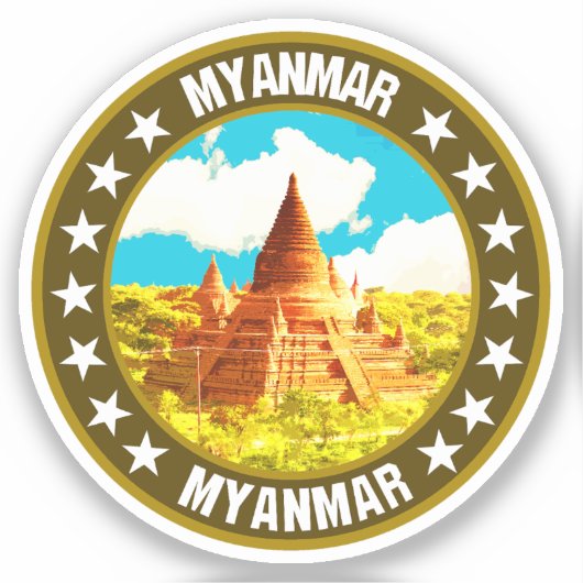 Myanmar Sticker (Voorkant)