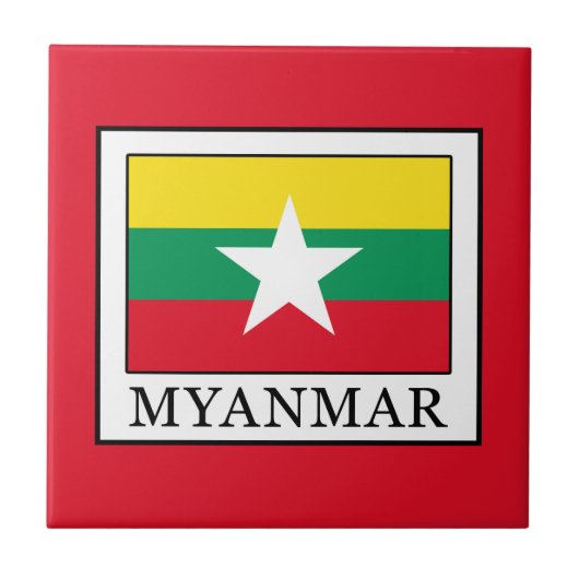 Myanmar Tegeltje (Voorkant)
