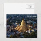 Myanmar Vintage Travel Tourism Add Briefkaart (Voorkant / Achterkant)
