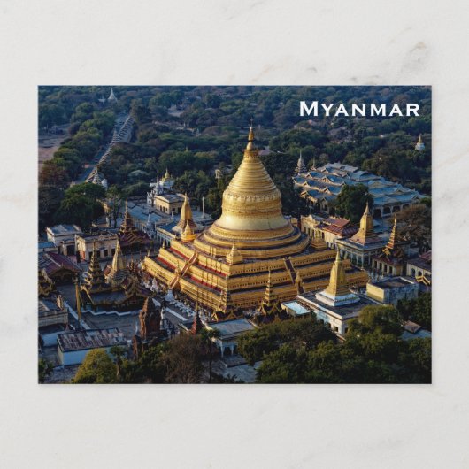 Myanmar Vintage Travel Tourism Add Briefkaart (Voorkant)