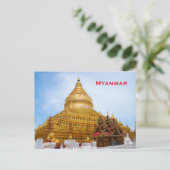 Myanmar Vintage Travel Tourism Voeg toe Briefkaart (Staand voorkant)