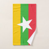 Myanmar-vlag Bad Handdoek (Handdoek)