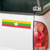 Myanmar-vlag Bumpersticker (Op Truck)