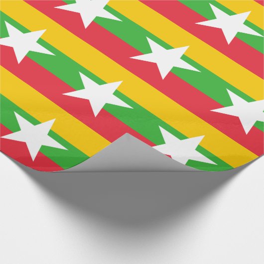Myanmar-vlag Cadeaupapier (Hoek)