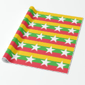 Myanmar-vlag Cadeaupapier (Uitgerold)